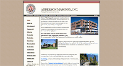 Desktop Screenshot of andersonmasonryinc.com
